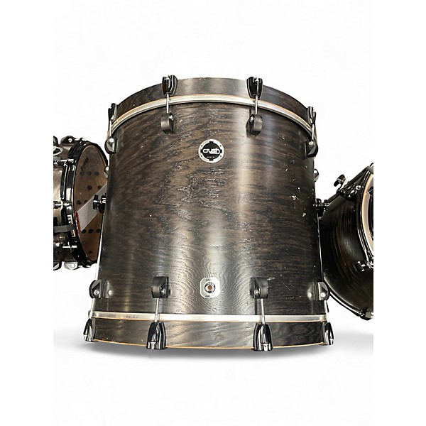 Used Crush Drums & Percussion 6 Piece Chameleon Ash Black Drum Kit