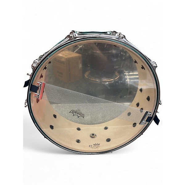 Used Yamaha 14X5.5 Stage Custom Snare Surf Green Drum