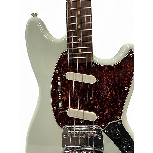Used 2015 Squier Vintage Modified Mustang Sonic Blue Solid Body Electric Guitar