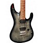 Used Ibanez AZ24S1F Standard Transparent Black Sunburst Solid Body Electric Guitar