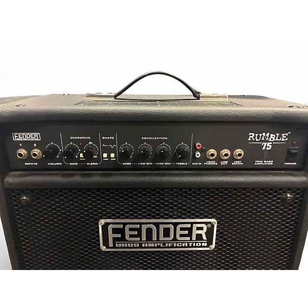 Used Fender Rumble 75 75W 1x12 Bass Combo Amp