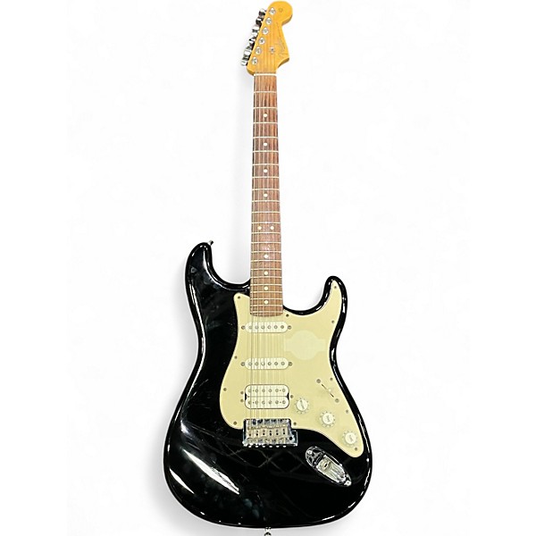Used 2010 Fender American Standard Stratocaster HSS Black Solid Body Electric Guitar