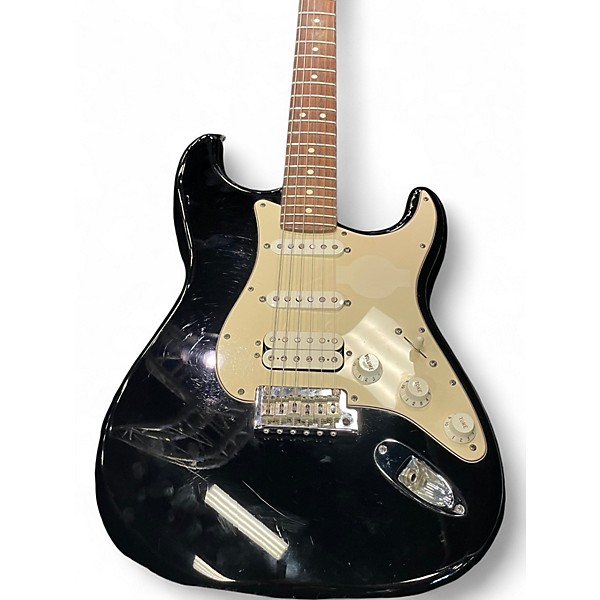 Used 2010 Fender American Standard Stratocaster HSS Black Solid Body Electric Guitar