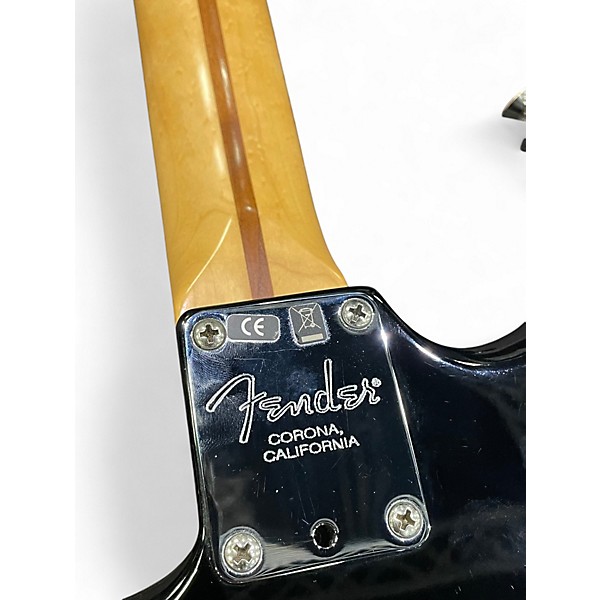Used 2010 Fender American Standard Stratocaster HSS Black Solid Body Electric Guitar