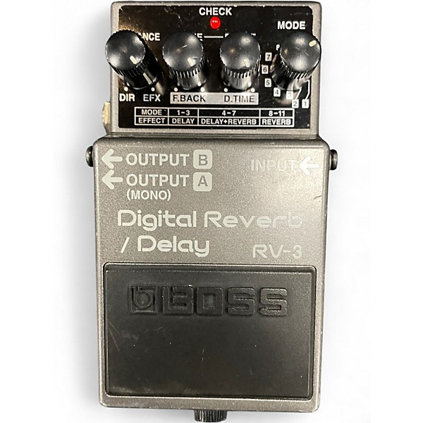 Used BOSS RV3 Digital Reverb Delay Effect Pedal
