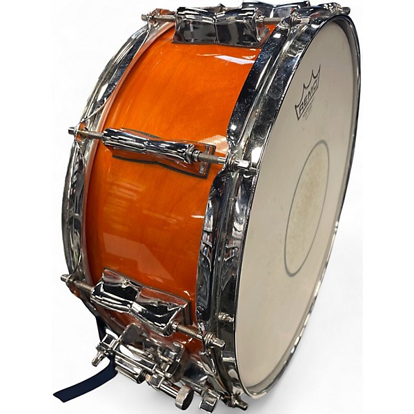 Used Yamaha 5.5X14 Stage Custom Snare Orange Drum