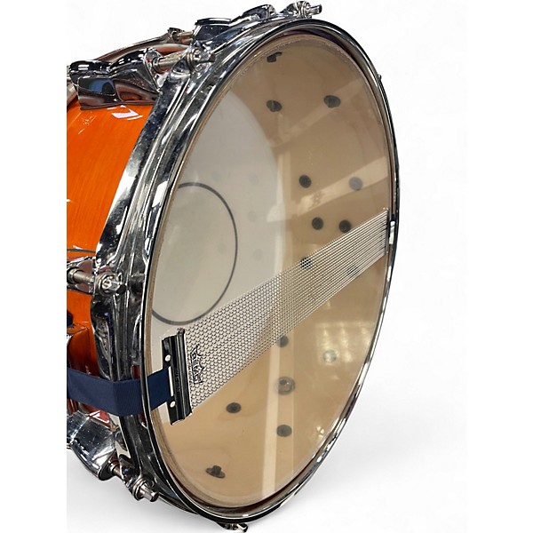 Used Yamaha 5.5X14 Stage Custom Snare Orange Drum