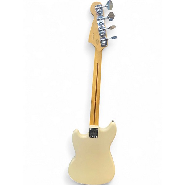 Used Fender Mustang Bass Olympic White Electric Bass Guitar