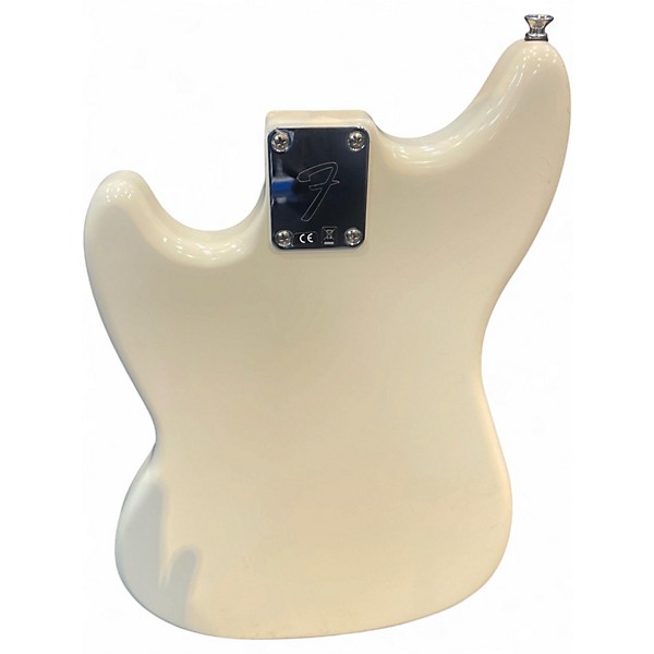 Used Fender Mustang Bass Olympic White Electric Bass Guitar