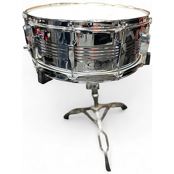 Used GP Percussion 14in Student Snare Chrome Drum