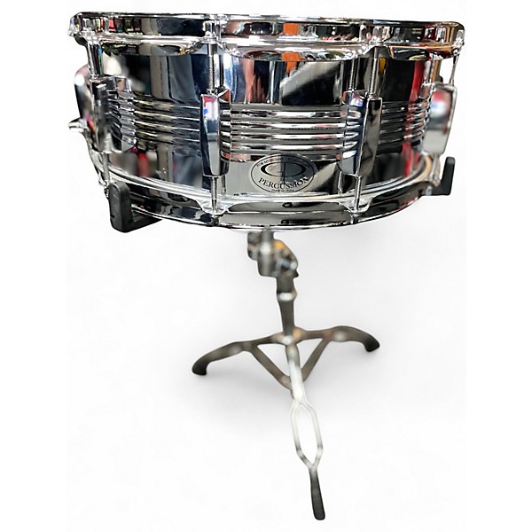 Used GP Percussion 14in Student Snare Chrome Drum