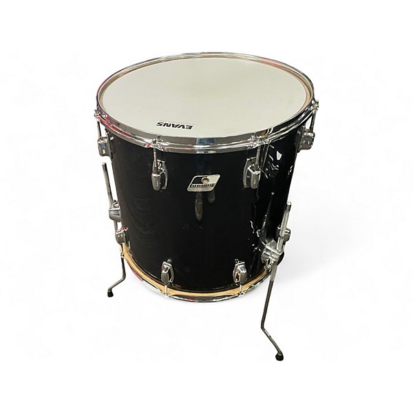 Vintage 1980s Ludwig 4 Piece ROCKER Black Drum Kit