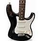 Used 1996 Fender Standard Stratocaster Black and White Solid Body Electric Guitar