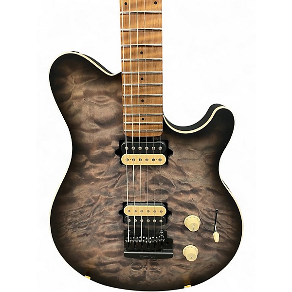 Used Ernie Ball Music Man Axis Super Sport HH charcoal cloud satin Charcoal Solid Body Electric Guitar