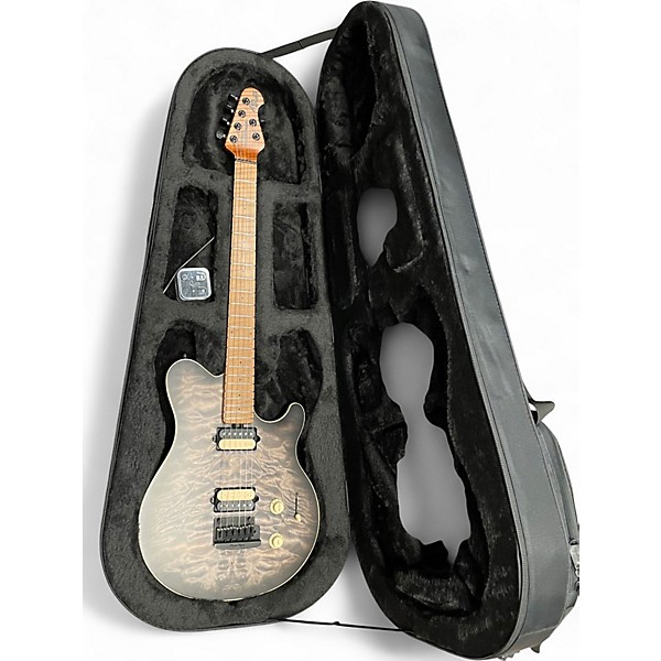 Used Ernie Ball Music Man Axis Super Sport HH charcoal cloud satin Charcoal Solid Body Electric Guitar
