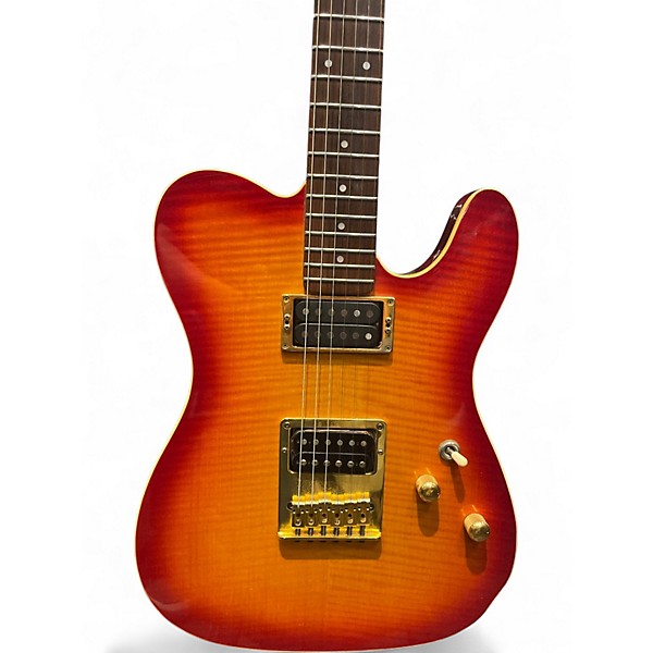 Vintage 1990s Schecter Guitar Research SCHECTER SATURN PT 2 Color Sunburst Solid Body Electric Guitar