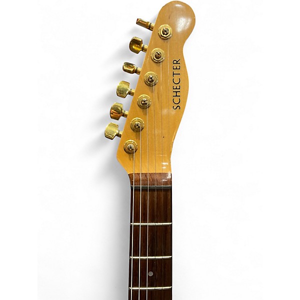Vintage 1990s Schecter Guitar Research SCHECTER SATURN PT 2 Color Sunburst Solid Body Electric Guitar