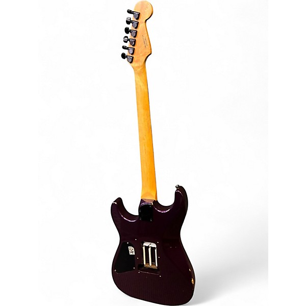 Used Squier STAGEMASTER Purple Solid Body Electric Guitar