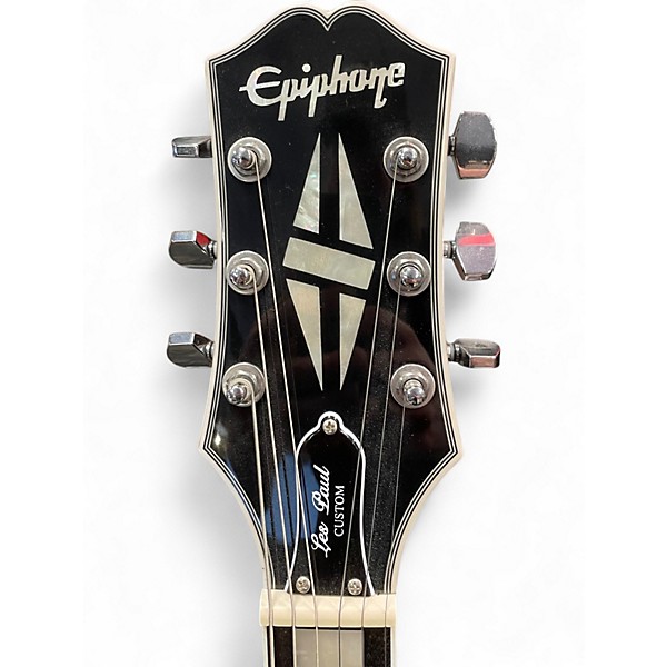 Used Epiphone ADAM JONES ART SERIES LES PAUL CUSTOM Silverburst Solid Body Electric Guitar