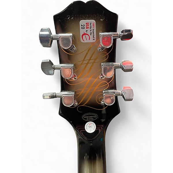 Used Epiphone ADAM JONES ART SERIES LES PAUL CUSTOM Silverburst Solid Body Electric Guitar