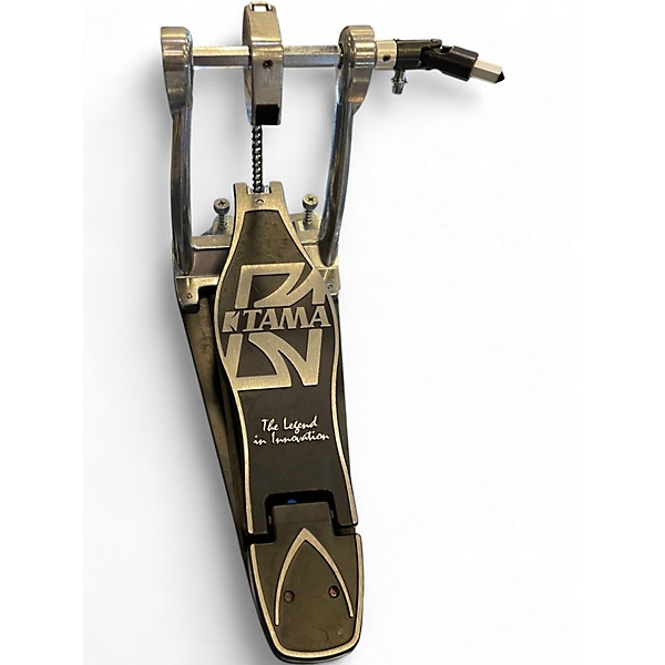 Used TAMA 2.5in HP30TW Double Kick Pedal Black and Silver Drum