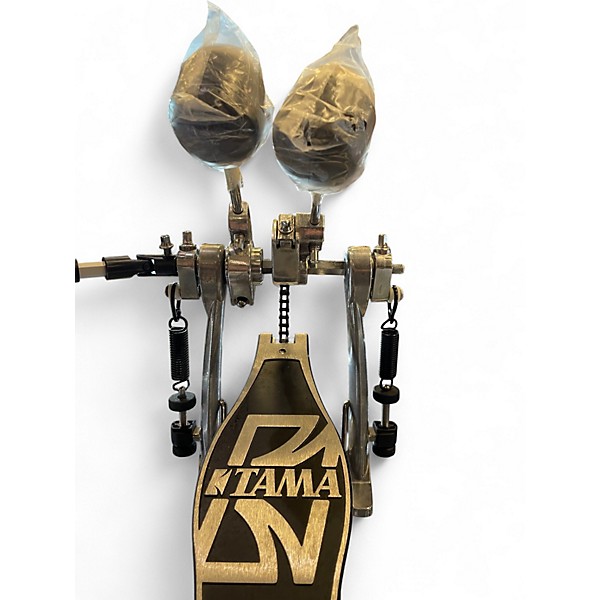 Used TAMA 2.5in HP30TW Double Kick Pedal Black and Silver Drum