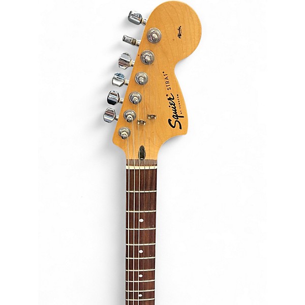 Used Squier Affinity Stratocaster Green Solid Body Electric Guitar