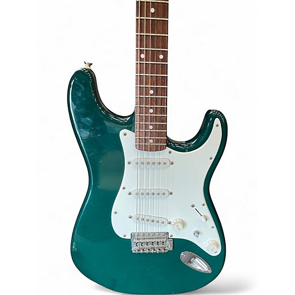 Used Squier Affinity Stratocaster Green Solid Body Electric Guitar