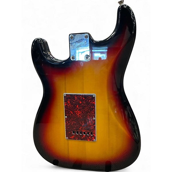 Used Squier STRAT 3 Color Sunburst Solid Body Electric Guitar