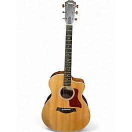 Used Taylor 214CE DLX Natural Acoustic Guitar