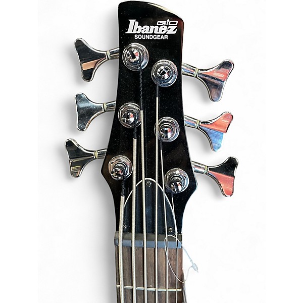 Used Ibanez GSR206 6 String Black Electric Bass Guitar