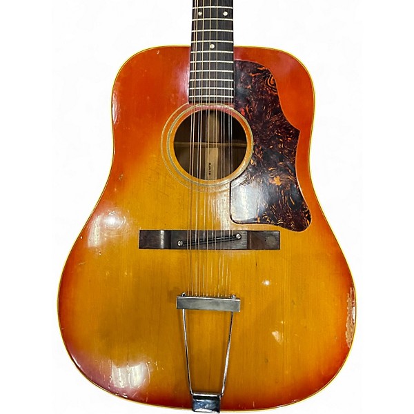 Vintage 1967 Gibson Gibson B45/12 Heritage Cherry Sunburst 12 String Acoustic Electric Guitar