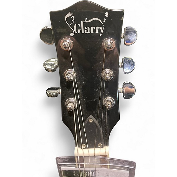 Used Glarry Semi Hollow Blue to Black Fade Hollow Body Electric Guitar