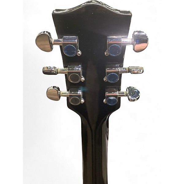 Used Glarry Semi Hollow Blue to Black Fade Hollow Body Electric Guitar