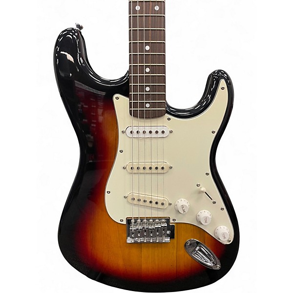 Used Stagg S Style Sunburst Solid Body Electric Guitar
