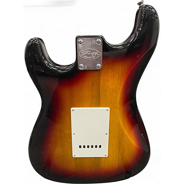 Used Stagg S Style Sunburst Solid Body Electric Guitar