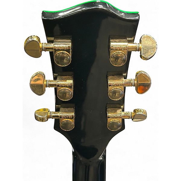 Used 10s LP Style Green Solid Body Electric Guitar