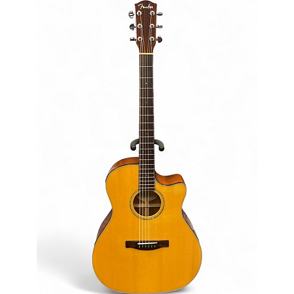 Used Fender GA43SCE Natural Acoustic Electric Guitar