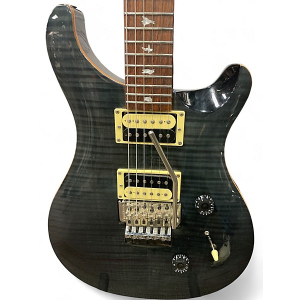 Used PRS SE Custom 24 Trans Black Solid Body Electric Guitar