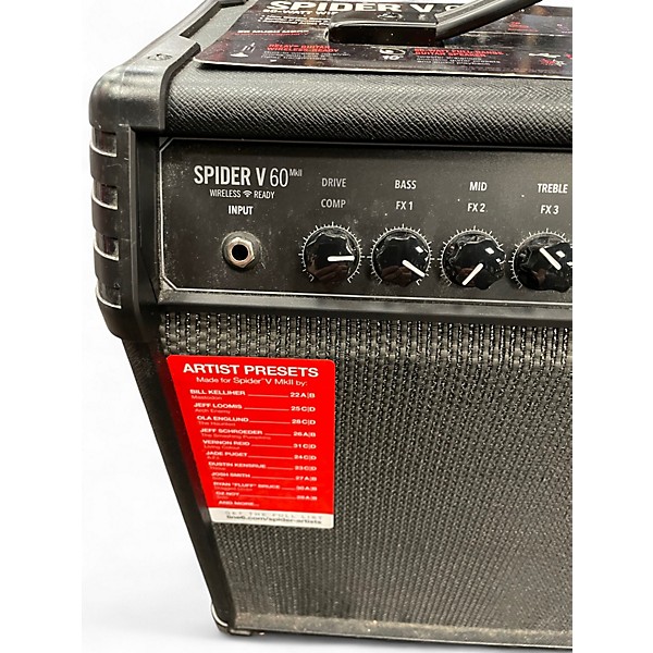 Used Line 6 Spider V 60 1x10 Guitar Combo Amp