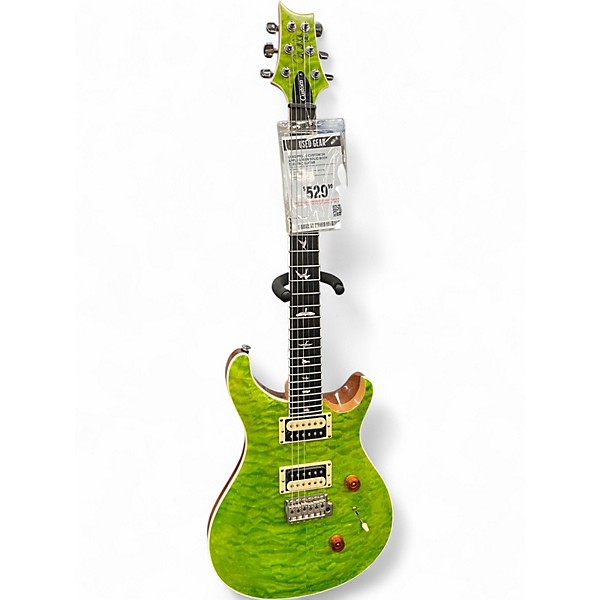 Used PRS SE Custom 24 Apple Green Solid Body Electric Guitar