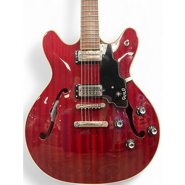 Used Guild Starfire IV Newark St Collection Cherry Hollow Body Electric Guitar