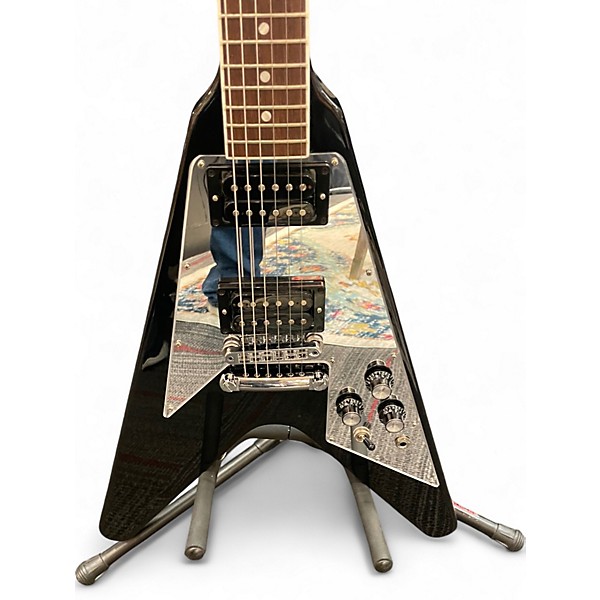 Used Gibson LTD ED 70S FLYING V Black Solid Body Electric Guitar