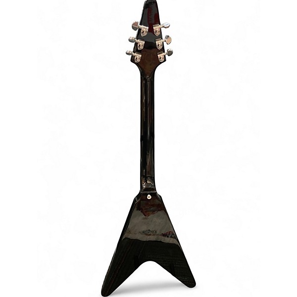 Used Gibson LTD ED 70S FLYING V Black Solid Body Electric Guitar