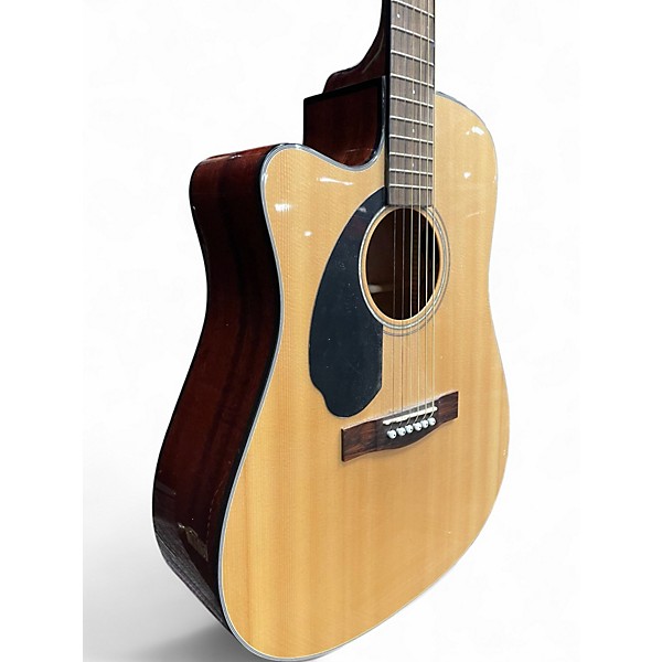 Used Fender CD60SCE LH Natural Acoustic Electric Guitar