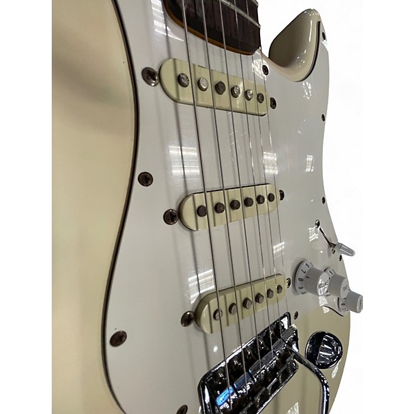 Used Fender Standard Stratocaster Cream Solid Body Electric Guitar