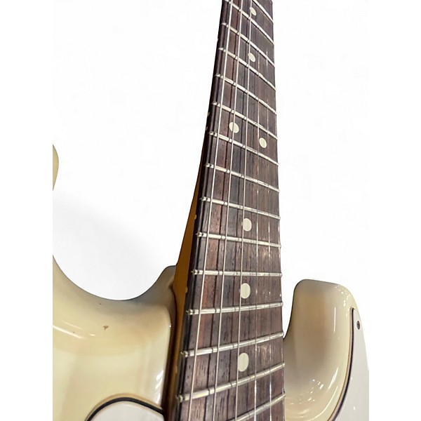 Used Fender Standard Stratocaster Cream Solid Body Electric Guitar