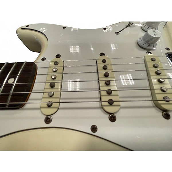 Used Fender Standard Stratocaster Cream Solid Body Electric Guitar