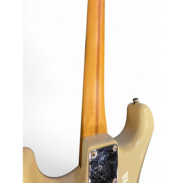 Used Fender Standard Stratocaster Cream Solid Body Electric Guitar