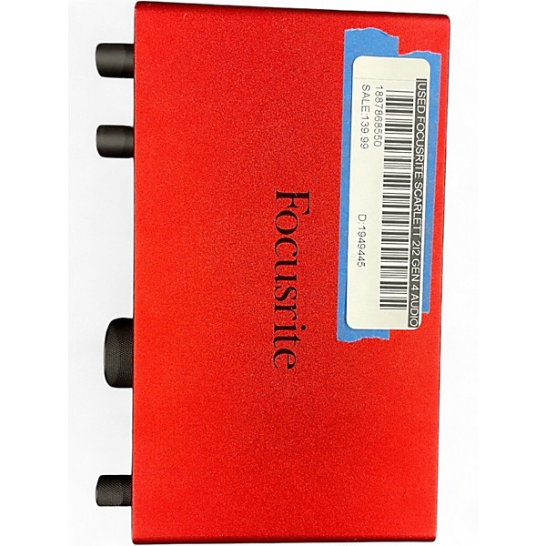 Used Focusrite Scarlett 2i2 Gen 4 Audio Interface